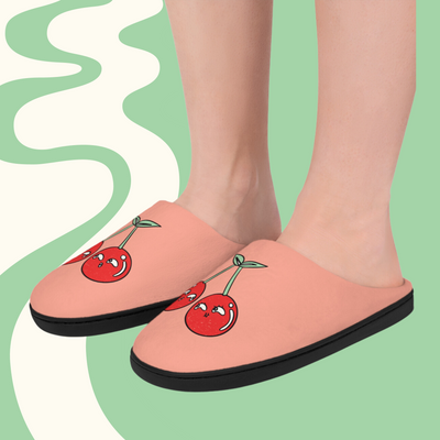 I Love You Cherry Much | Slippers
