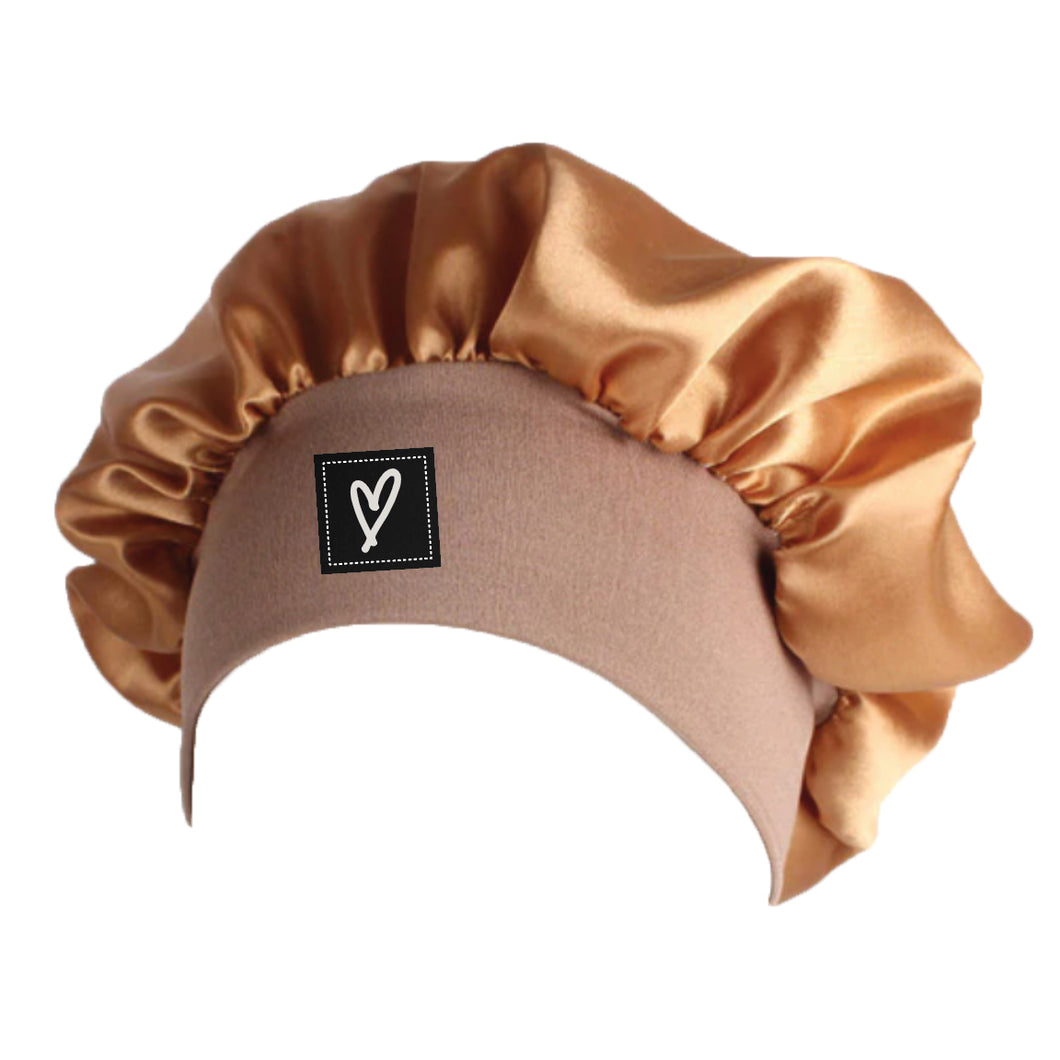 Brown Louis Vuitton designer bonnet. Shower cap/ sleeping cap